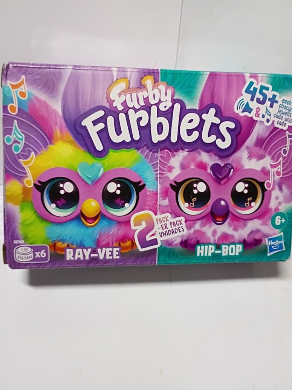 Furby Furbletes 2 pack RAY- HIP-BOP  45 unique sounds NWT